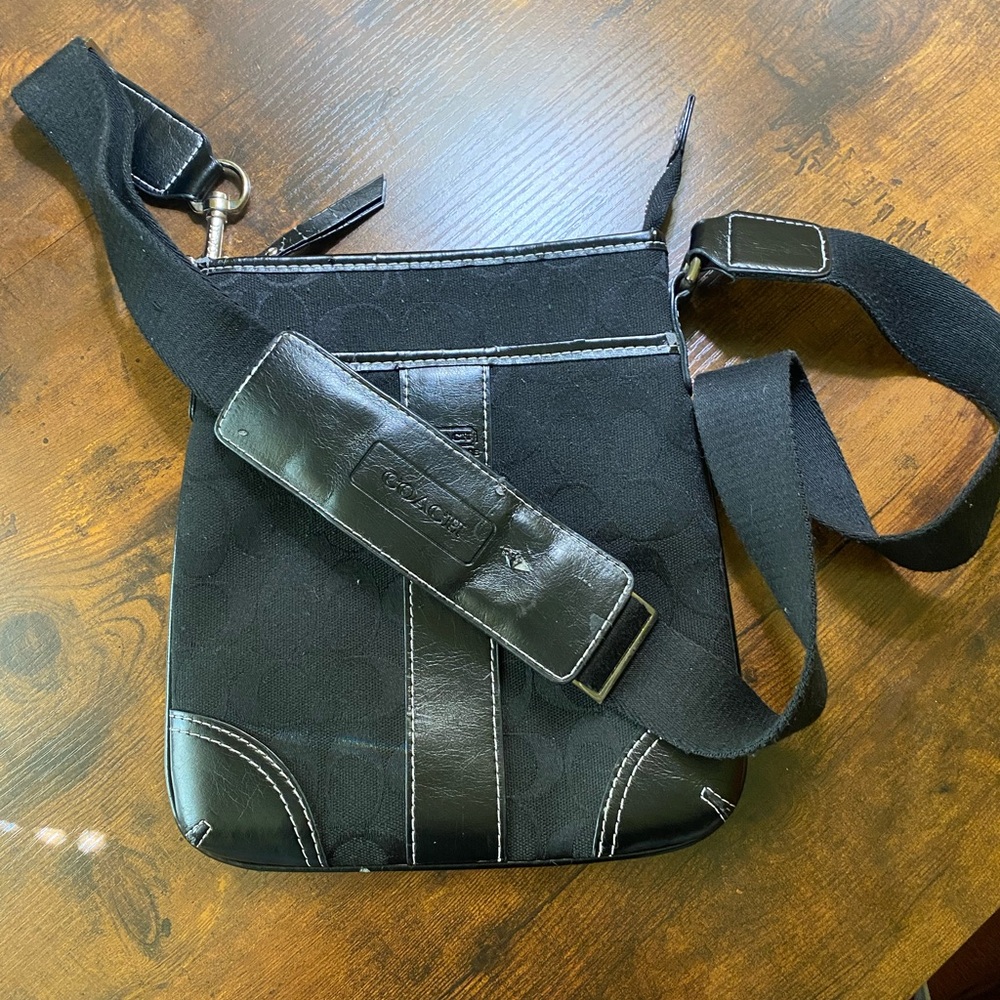 Vintage Coach Black Crossbody